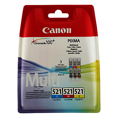 Canon CL-521 Colour Inkjet Cartridge Multipack